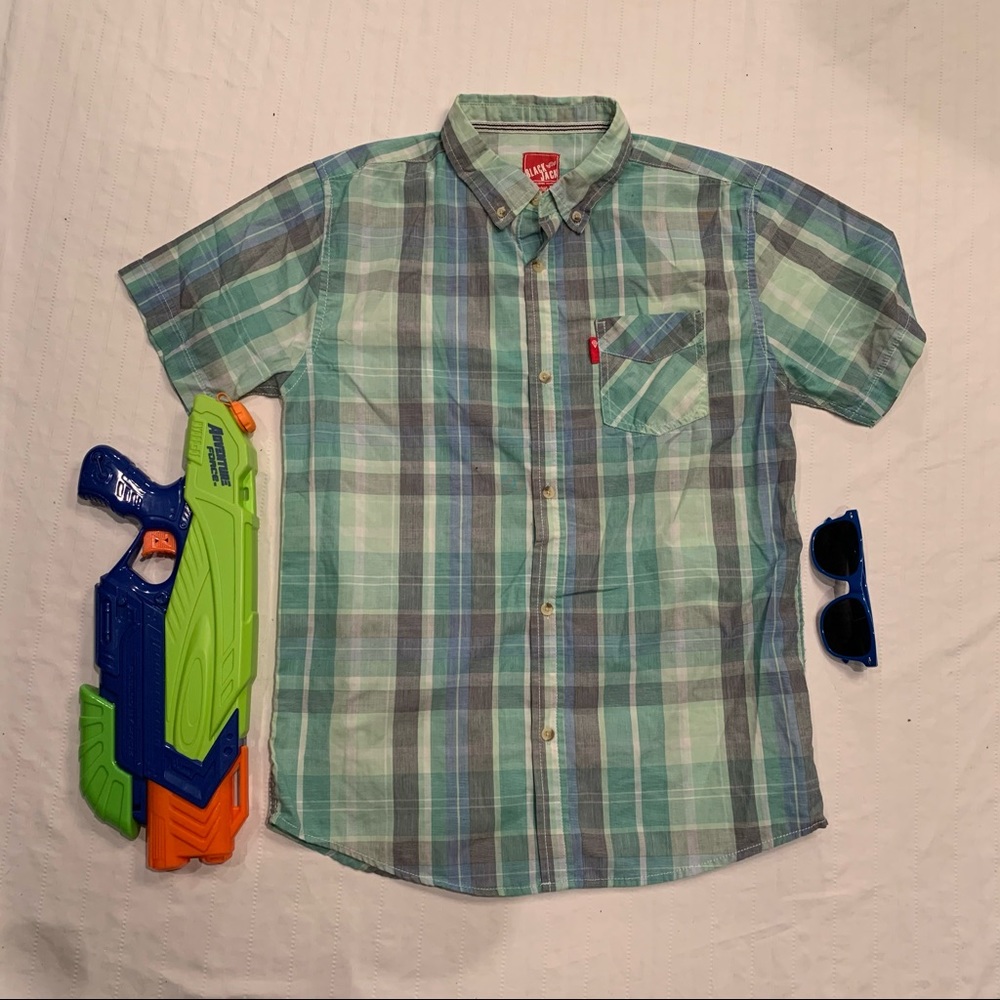 Black Jack plaid shirt sleeve shirt